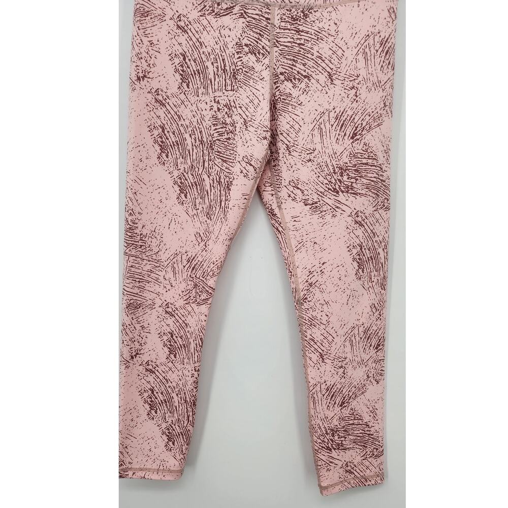 Zyia Women's Pink Etching Light N Tight Hi-Rise 7/8 24" Rc Leggings Size 6-8 View 5